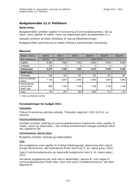 Budget 2012 - Bornholms Regionskommune