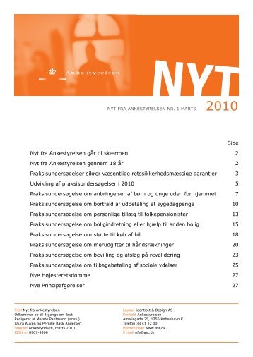 Nyt fra Ankestyrelsen nr. 1 - marts 2010