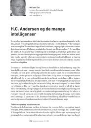 H.C. Andersen og de mange intelligenser - Danmarks Pædagogiske ...