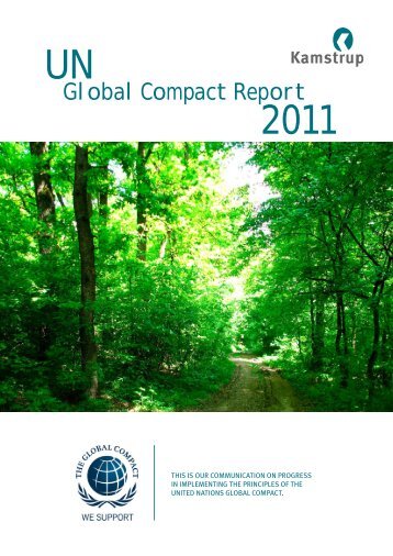 Global Compact Report 2011 UN - Kamstrup A/S