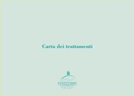 Carta dei trattamenti - Fonteverde