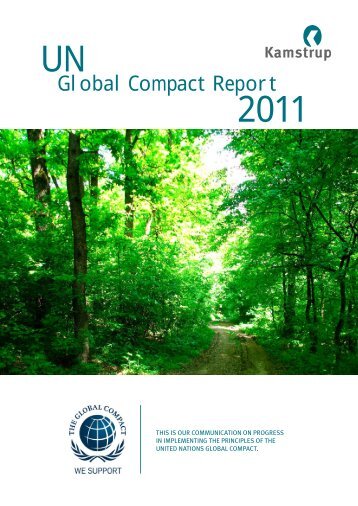 Global Compact Report 2011 UN - Kamstrup