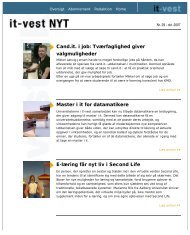 it-vest NYT nr. 29 - oktober 2007