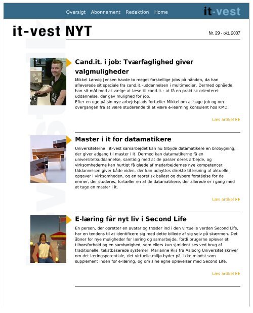 it-vest NYT nr. 29 - oktober 2007