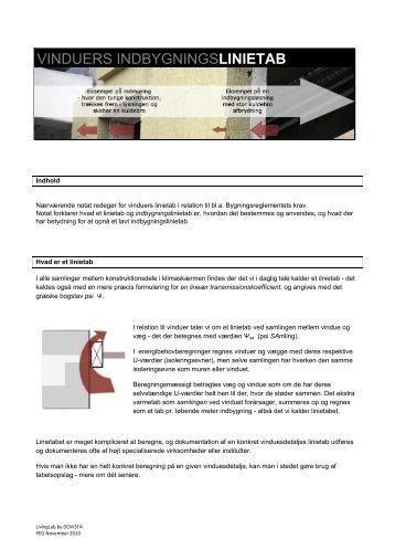 vinduers indbygnings linietab - Living Lab by DOVISTA