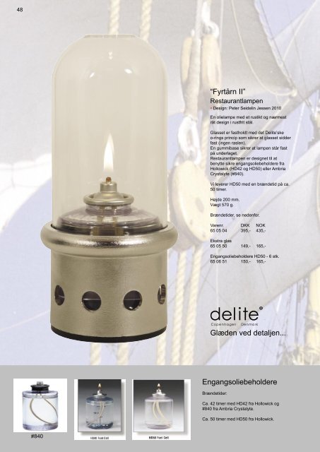 Delite 2012 catalogue - Delite ApS