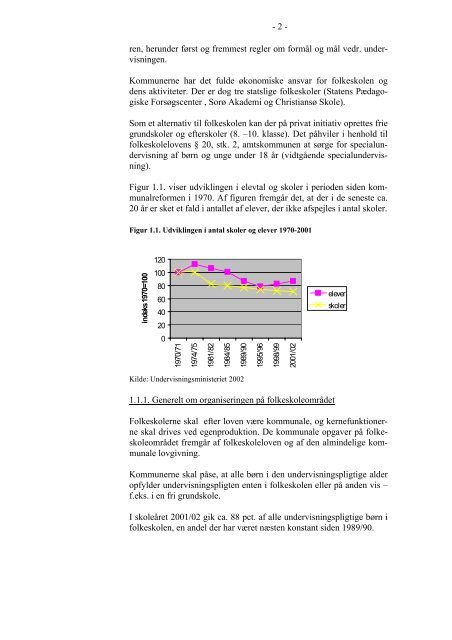 Undervisningsministeriets sektoranalyse af folkeskole - Økonomi- og ...