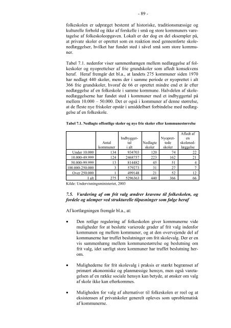 Undervisningsministeriets sektoranalyse af folkeskole - Økonomi- og ...