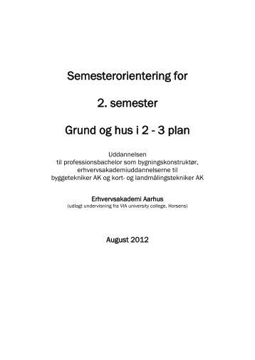 Semesterorientering for 2. semester - Erhvervsakademi Aarhus