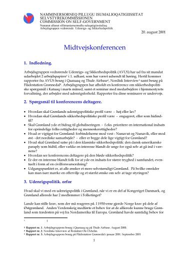 og sikkerhedspolitik beretning - download pdf