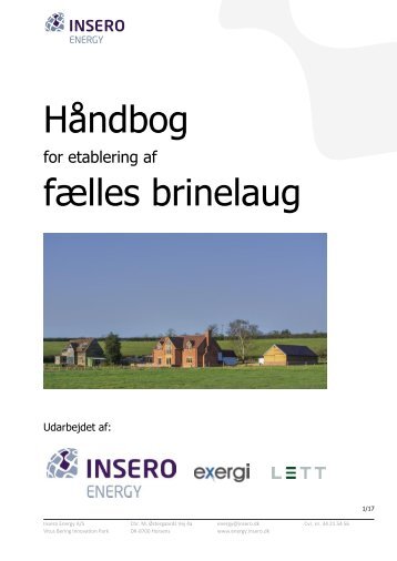 Læs håndbogen for etablering af fælles brinelaug - Insero Energy