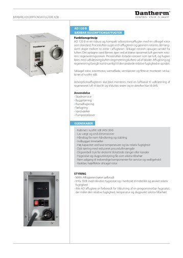 Dantherm AD-B datablad