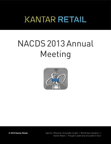 NACDS 2013 Annual Meeting - Kantar Retail iQ