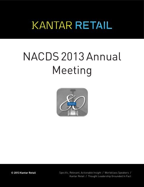 NACDS 2013 Annual Meeting - Kantar Retail iQ