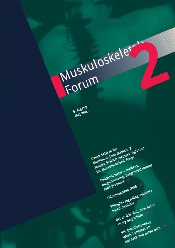 Muskuloskeletalt Forum - 2/2005 (pdf) - Fagforum for ...