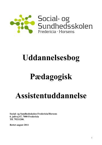 Uddannelsesbog - PAU - Social- og Sundhedsskolen - Fredericia ...