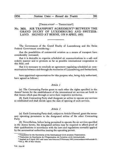 Vol. 254 - United Nations Treaty Collection