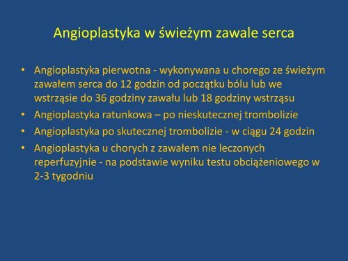 Rekanalizacja prawej tętnicy wieńcowej