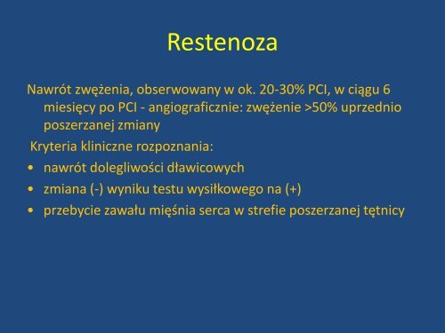 Rekanalizacja prawej tętnicy wieńcowej