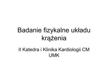 Badanie fizykalne układu krążenia