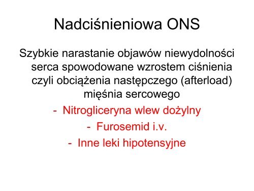 Ostra niewydolność serca