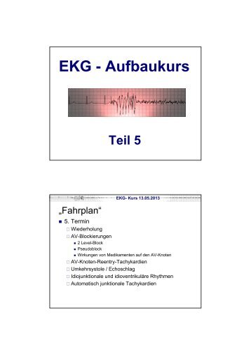 EKG - Aufbaukurs