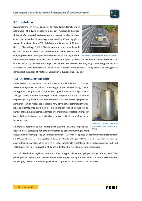 Energioptimering ved udnyttelse af overskudsvarme hos EC Power ...