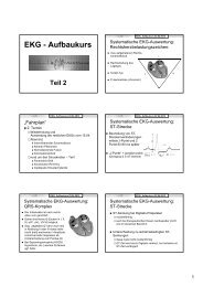 EKG - Aufbaukurs