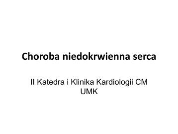 Choroba niedokrwienna serca