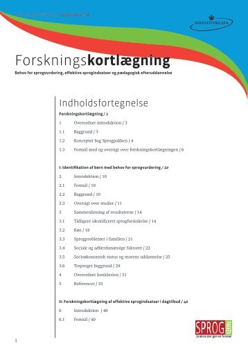 Forskningskortlægning - Sprogpakken