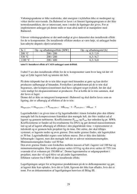 Systemanalyse af Compressed Air Energy Storage - Balmorel