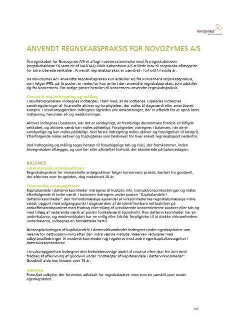 novozymes' årsrapport 2012