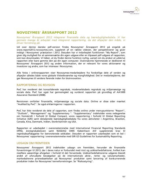 novozymes' årsrapport 2012
