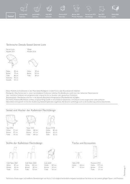 Hauptkatalog - Katz-Flechtmöbel-Manufaktur