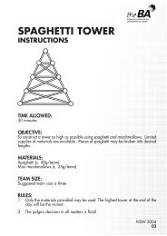 Spaghetti Tower Instructions - KATS