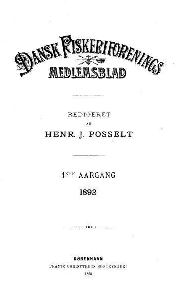 1892 Dansk Fiskeriforenings Medlemsblad - Runkebjerg.dk