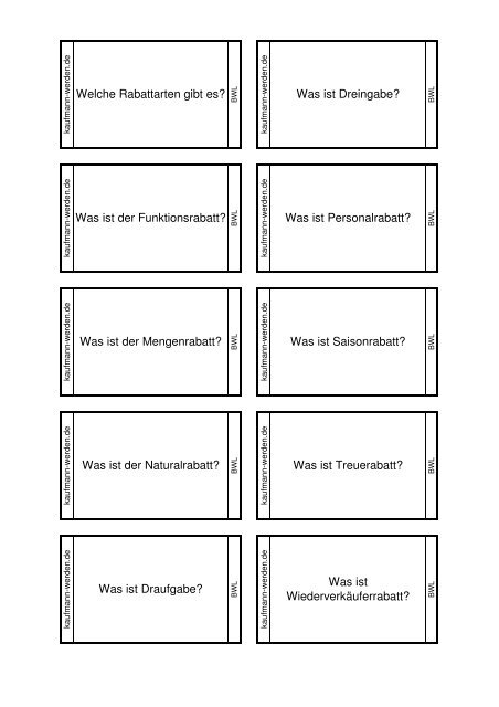 Welche Rabattarten gibt es? Was ist Dreingabe? Was ist ...