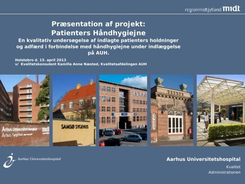 Patienters Håndhygiejne - Region Midtjylland
