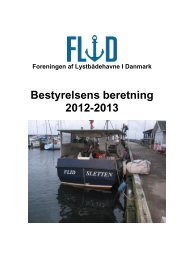 Bestyrelsens beretning 2012-2013 - Foreningen af Lystbådehavne i ...