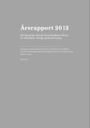 Skabelon til årsrapport 2012 - Kunstakademiets Arkitektskole