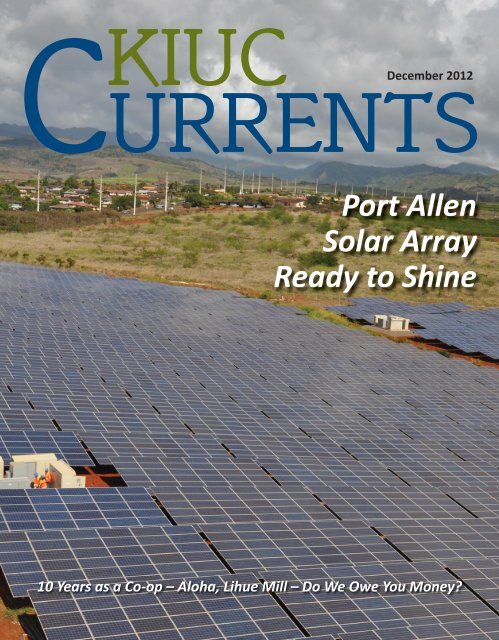 Port Allen Solar Array Ready to Shine - Kauai Island Utility ...