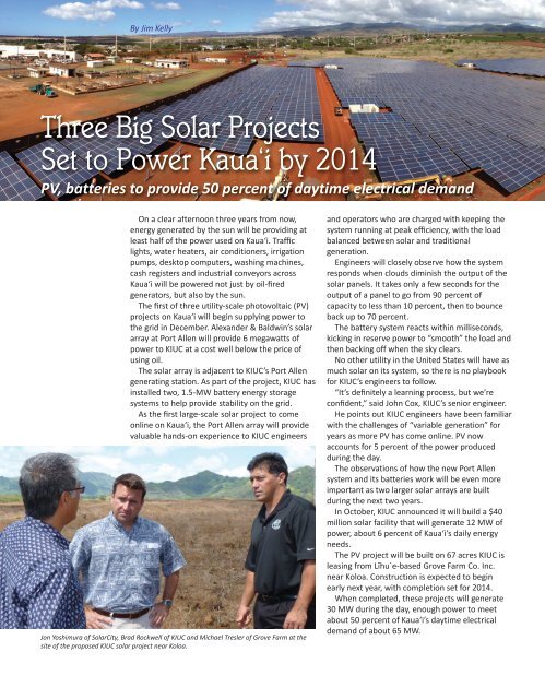 Port Allen Solar Array Ready to Shine - Kauai Island Utility ...