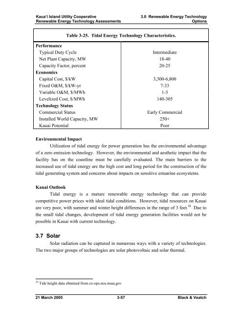 Renewable Energy Technology Assessments - Kauai Island Utility ...