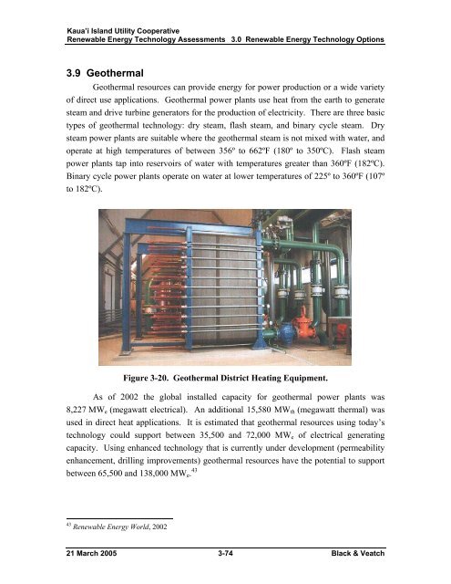 Renewable Energy Technology Assessments - Kauai Island Utility ...