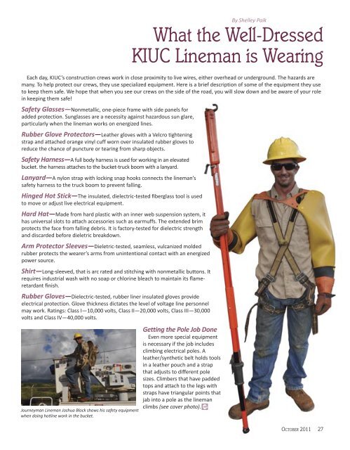 KIUC Linemen All Geared Up - Kauai Island Utility Cooperative