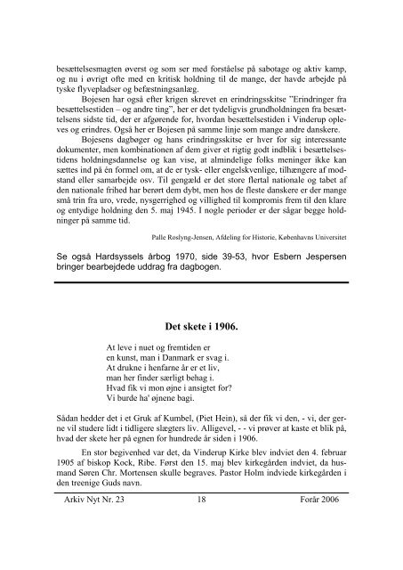 23 2006-1 (PDF) - Vinderup Egnshistoriske Forening