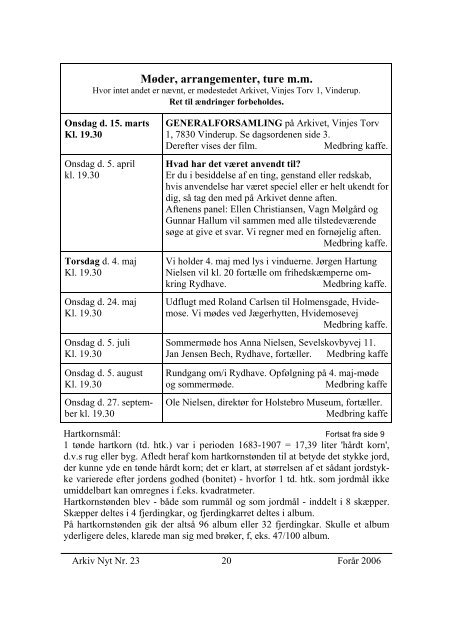 23 2006-1 (PDF) - Vinderup Egnshistoriske Forening