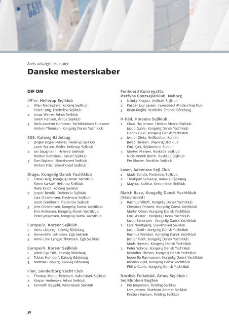 2010 Dansk Sejlunion Årsberetning (pdf)