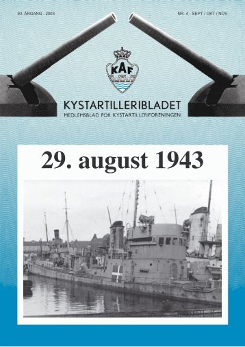 Dagene omkring den 28.-29. August 1943 - Kystartilleriforeningen