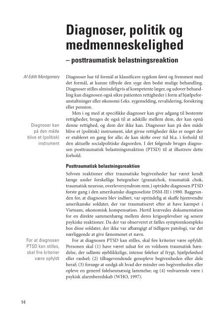 Nr. 4: Diagnostiseringspraksis - Socialpolitisk Forening